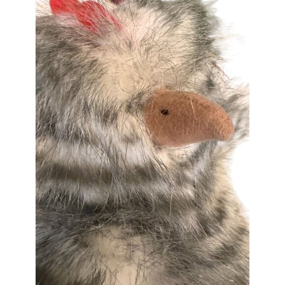 Harbin Furry 9" Striped Plush Chicken - Picture 6 of 12
